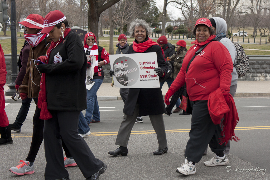 Re-enacting Women’s Suffrage March with DST